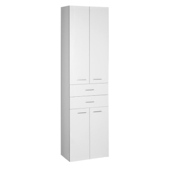 Aqualine ZOJA/KERAMIA FRESH skrinka vysoká so zásuvkami 50x184x29cm, biela 51291