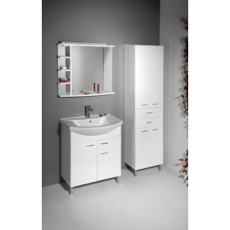 Aqualine ZOJA/KERAMIA FRESH skrinka vysoká so zásuvkami 50x184x29cm, biela 51291