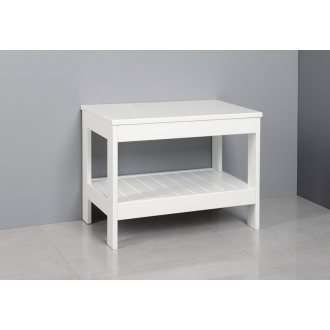 ETIDE policový regál nízky 61x45x36 cm, biela mat ET061