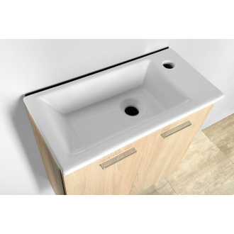 Aqualine ZOJA/KERAMIA FRESH umývadlová skrinka 49x50x24, 5cm, dub platin 51047DP