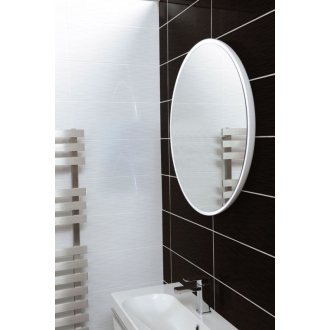 FLOAT okrúhle LED podsvietené zrkadlo, priemer 600mm, biela 22559