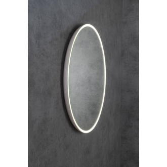 FLOAT okrúhle LED podsvietené zrkadlo, priemer 600mm, biela 22559