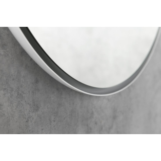 FLOAT okrúhle LED podsvietené zrkadlo, priemer 600mm, biela 22559