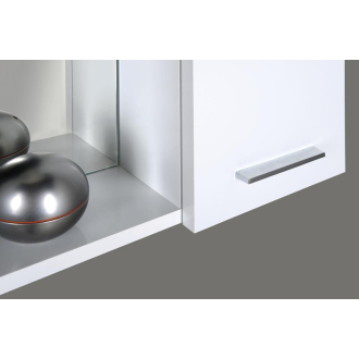 Aqualine ZOJA/KERAMIA FRESH galerka s LED osvetlením, 60x60x14cm, pravá, biela 45022