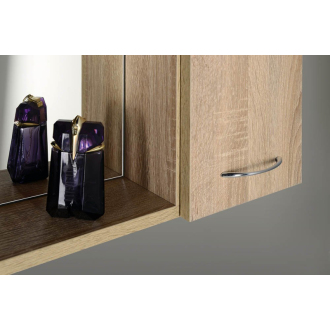 Aqualine ZOJA/KERAMIA FRESH galerka s LED osvetlením, 60x60x14cm, pravá, dub platín 45028