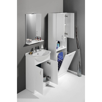 Aqualine SIMPLEX ECO 55 umývadlová skrinka vrátane umývadla 53x83,5x30,7cm SIME550