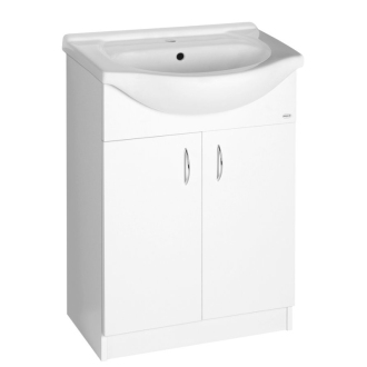Aqualine SIMPLEX ECO 65 umývadlová skrinka vrátane umývadla 63x83,5x30,7cm SIME650