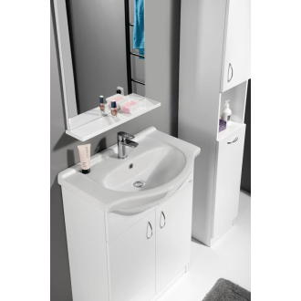 Aqualine SIMPLEX ECO 65 umývadlová skrinka vrátane umývadla 63x83,5x30,7cm SIME650
