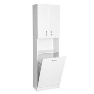 Aqualine SIMPLEX ECO vysoká skrinka s košom 50x180x30cm SIME510