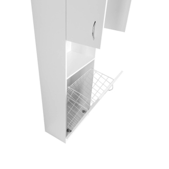 Aqualine SIMPLEX ECO vysoká skrinka s košom 50x180x30cm SIME510
