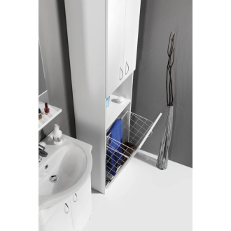 Aqualine SIMPLEX ECO vysoká skrinka s košom 50x180x30cm SIME510