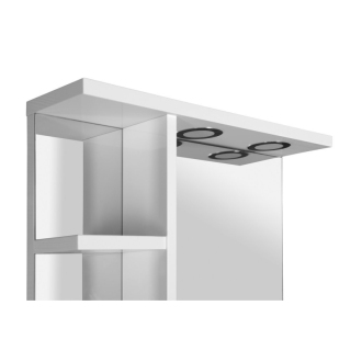 Aqualine KORIN zrkadlo s LED osvetlením a poličkami 50x70x12cm KO355