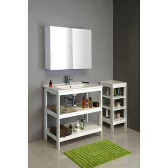 ETIDE policový regál 36x86x36 cm, biela mat ET086
