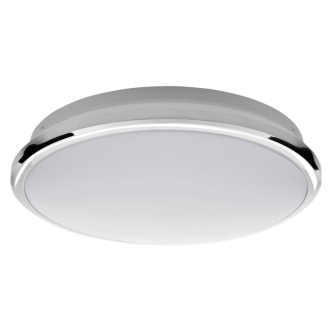 SILVER stropné LED svietidlo pr.28cm, 10W, 230V, denná biela, chróm AU460