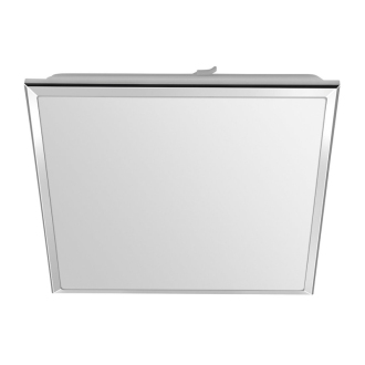 SILVER stropné LED svietidlo 28x28cm, 10W, 230V, studená biela, chróm AU464