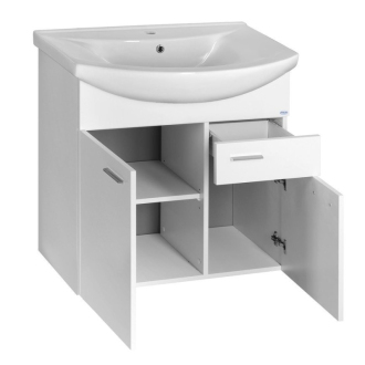 Aqualine ZOJA umývadlová skrinka 71,5x74x34cm, biela 51075A