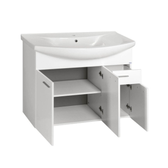 Aqualine ZOJA umývadlová skrinka 93x74x34cm, biela 51094A