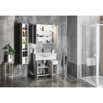Aqualine KERAMIA FRESH umývadlová skrinka 75,2x74x34,4cm, biela 50082A