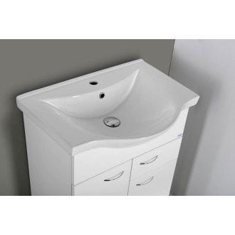 Aqualine KERAMIA FRESH umývadlová skrinka, 1 zásuvka, 60,6x74x34 cm, biela 50064A