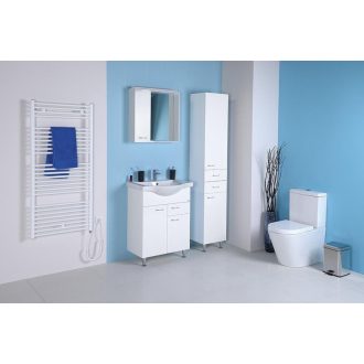 Aqualine KERAMIA FRESH umývadlová skrinka, 1 zásuvka, 60,6x74x34 cm, biela 50064A