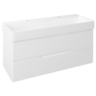 MEDIENA umývadlová skrinka 117x50,5x48,5cm, biela mat/biela mat MD120