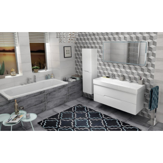 MEDIENA umývadlová skrinka 117x50,5x48,5cm, biela mat/biela mat MD120