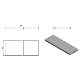 AVICE doska 150x50cm, old wood AV158