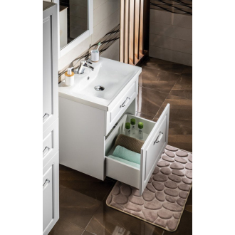 Aqualine FAVOLO umývadlová skrinka 61,5x72,5x44cm, biela mat FV265