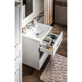 Aqualine FAVOLO umývadlová skrinka 61,5x72,5x44cm, biela mat FV265