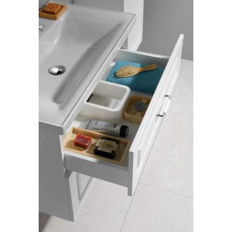 Aqualine FAVOLO umývadlová skrinka 76,5x60x44,6cm, biela mat FV280