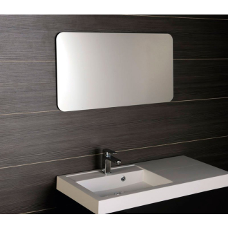 ISHAPE zrkadlo 1200x600mm, zaguľatené rohy, bez úchytu AG612