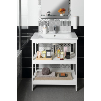 ETIDE policová umývadlová skrinka 71,5x85x44 cm, biela mat ET720