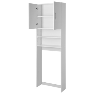 Aqualine SIMPLEX ECO skrinka za práčku 63x25x190cm, biela SIME715