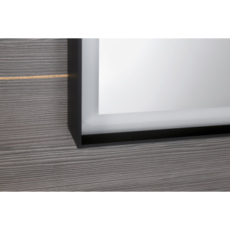 SORT LED podsvietené zrkadlo 60x80cm, matná čierna ST080