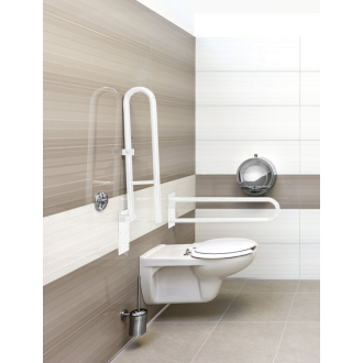 HANDICAP podperné madlo tvar U 813mm, biela XH540W