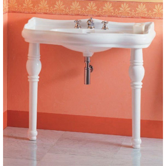 RETRO keramické umývadlo 100x54, 5cm, 3 otvory, biela 105001-3