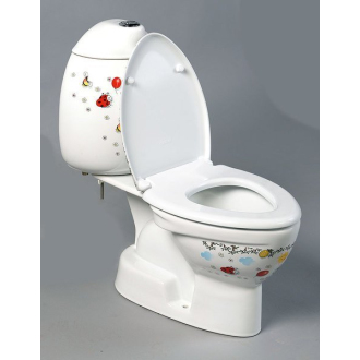 KID detské WC kombi vr.nádržky, zadný odpad, farebná potlač CK311.400.0F