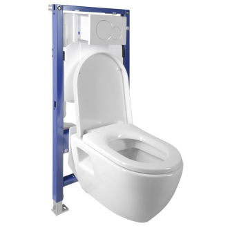 WC SADA závesné WC NERA s podomietkovou nádržkou GEBERIT do sadrokartónu WC-SADA-16