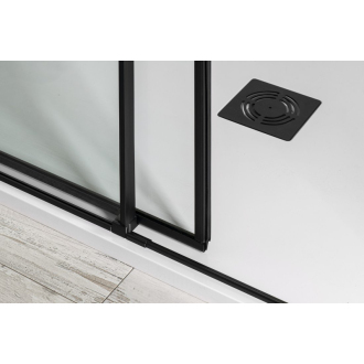 ALTIS LINE BLACK štvorcový sprchovací kút 900x900 mm, rohový vstup, číre sklo