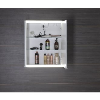 BATU galerka 60x71x15 cm, 2x LED osvetlenie, biela 1141120