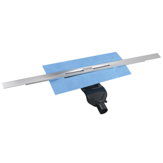 SLIM RIVER nerezový podlahový žľab s roštom, L-400-1000, DN50 RV100