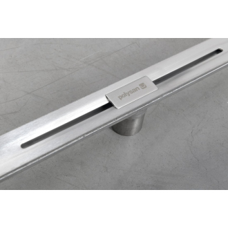 SLIM RIVER nerezový podlahový žľab s roštom, L-400-1000, DN50 RV100