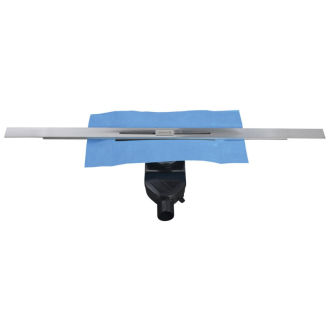 SLIM RIVER nerezový podlahový žľab s roštom, L-400-1000, DN50 RV100