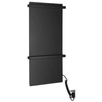 ELMIS elektrický sušiak uteráka 400x800mm, 120W, hliník, cierna mat EB430