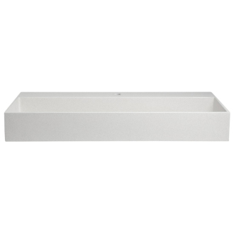 QUADRADO betónové umývadlo vrátane výpuste, 96x44 cm, biely pieskovec AR467