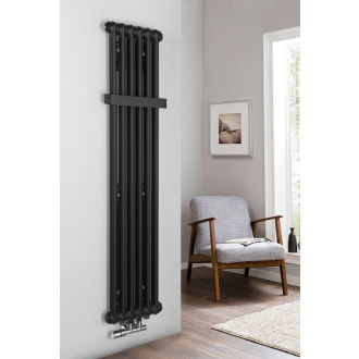 FEDE vykurovacie teleso 1500x306 mm, 6 seg., čierna mat IR191