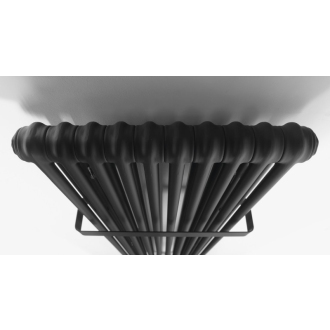 FEDE vykurovacie teleso 1500x490 mm, 10 seg., čierna mat IR193