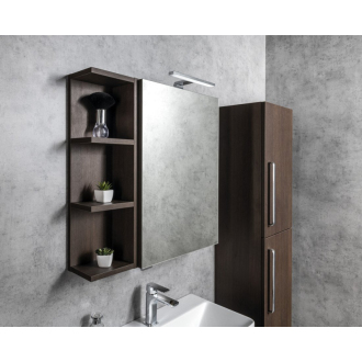 RIWA galerka s LED osvetlením, 50x70x17cm, biela lesk RIW050-0030