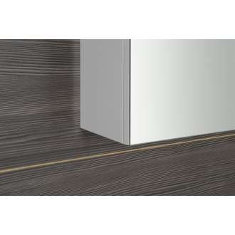 RIWA galerka s LED osvetlením, 81x70x17cm, biela lesk RIW080-0030