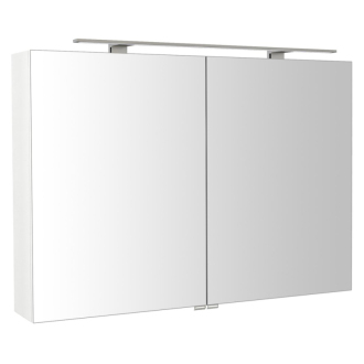 RIWA galerka s LED osvetlením, 101x70x17cm, biela lesk RIW100-0030
